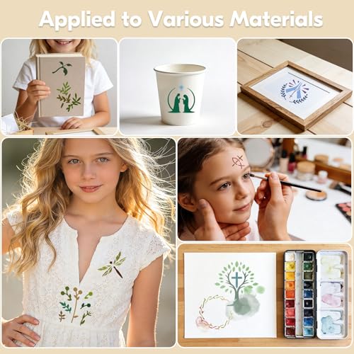 72 Pcs Christian Cross Stencils for Painting Set, Reusable Religious Jesus God Painting Templates - Christ Stencil Crafts Drawing Templates for DIY Scrapbook, Home Wall Murals, Canvas Wood Signs - style: Christian