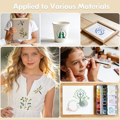 72 Pcs Christian Cross Stencils for Painting Set, Reusable Religious Jesus God Painting Templates - Christ Stencil Crafts Drawing Templates for DIY Scrapbook, Home Wall Murals, Canvas Wood Signs - style: Christian