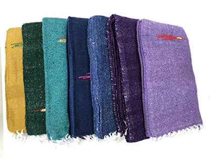 6 Thunderbird Meditation Blanket Wholesale Resale Mexico Throw Yoga Mat Accessory Mexican Weaving Lot000008