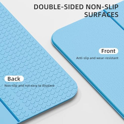 Yoga Mat Thick 10mm, Foldable Yoga Mat 75 x 26 x 0.4 Inches - color: Blue