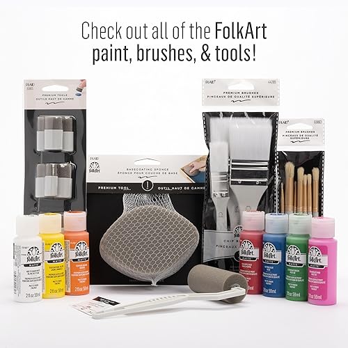 FolkArt 8 Pc Foam Pouncer Set Perfect for Stenciling, Pouncing, and Stippling Arts and Crafts Projects, 63863