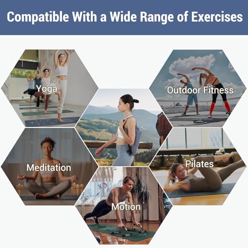 Avoalre Yoga Mat Foldable - Textured Non Slip Exercise Mat -Travel Lightweight Hot Yoga Mat with Carry Bag for Pilates & Home Workouts (72" L x 32" W x 3mm Thick) - color: Blue