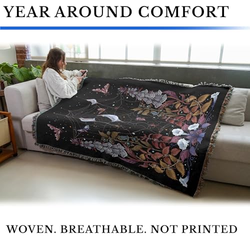 Pure Country Weavers Witch Garden by Episodic Drawing - Gift Tapestry Throw Blanket Woven from Cotton - Made in The USA (72x54) - color: Witch Garden, size: 72x54