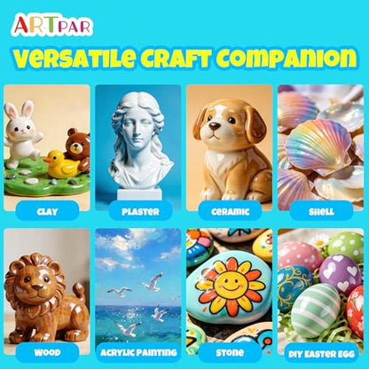 ARTPAR Air Dry Clay Glaze - 100ml Air Dry Clay Varnish ,High-Gloss | Waterproof Prevents Cracking and Resists Scratches; Suitable for Polymer Clay and Pottery Ceramics, Oil Paintings, and Wood