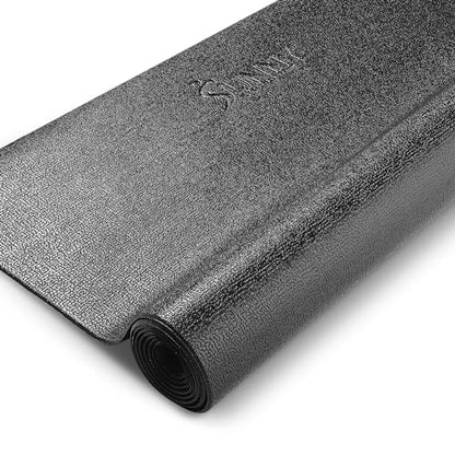 Sunny Health & Fitness Equipment Mats, Home Gym Floor Protection, 4 Sizes | Non-Slip, Protects Floors/Equipment, Absorbs Vibration, Sweat-Resistant, High-Density Foam, For Different-Sized Machines - style: Medium 79”