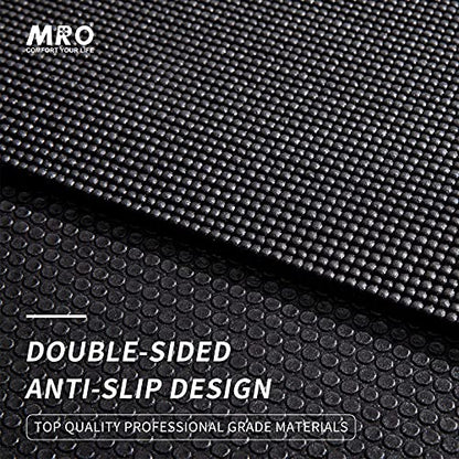 MRO Extra Large Yoga Mat, 12'x6'/9'x6'/7'x5'/6'x4' (9MM) - color: Black, size: 6*4 FT