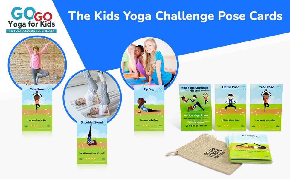 Kids Yoga Cards Challenge and Poses