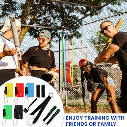 Davllin Baseball Resistance Trainer,Training Aid for Baseball Softball Pitchers,Interchangeable Grips to Build Arm Strength,Arm Bands for Baseball Players,Baseball Throwing Trainer,Great to Warm-Up - style: 12-in-1 Classic