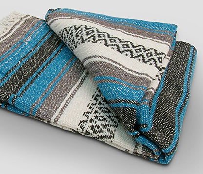Yoga Mexican Blanket Throw - Beautiful, Bright and Comfortable Blanket Fair Trade000011