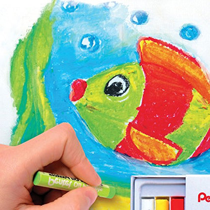 Pentel Arts Oil Pastels Class Pack Brilliant Fade Resistant Colours Long Lasting 36 (Packs of 12 Colour) - size: 1 Count (Pack of 36)