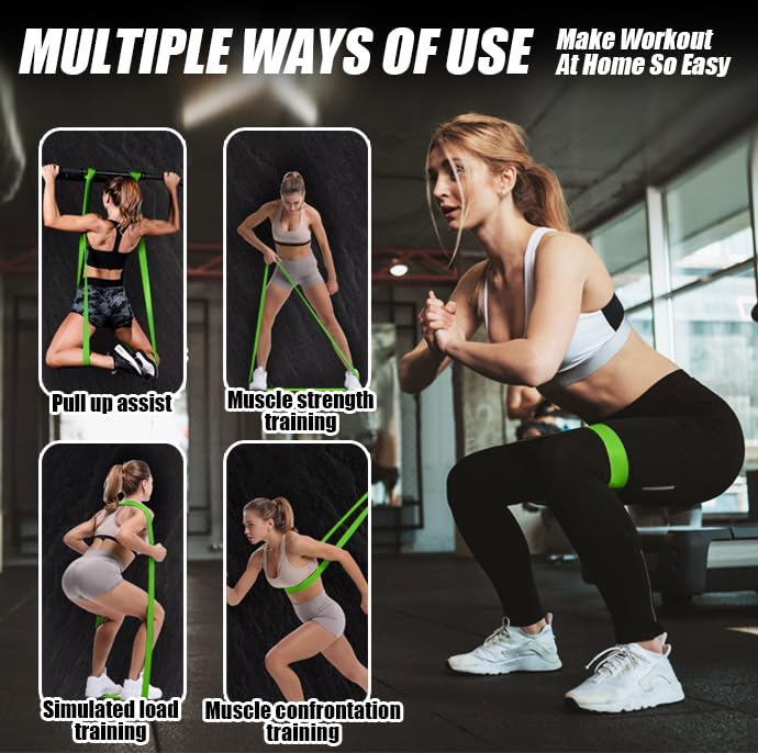 5PCS Resistance Bands for Working Out, Pull Up Assistance Bands Set - color: 4개