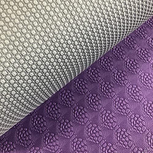 Hugger Mugger Earth Elements 5 mm Yoga Mat - Grippy Texture, Reversible, Cushion, Non-toxic Biodegradeable Material, Lightweight - color: Purple Mist