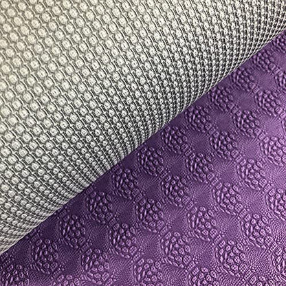 Hugger Mugger Earth Elements 5 mm Yoga Mat - Grippy Texture, Reversible, Cushion, Non-toxic Biodegradeable Material, Lightweight - color: Purple Mist