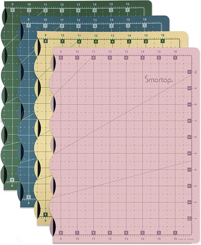18"x12" Self Healing 3 Layer Folding Cutting Mat, Non-slip Non-reflective, Great for Crafts, Quilting, Sewing, Scrapbooking Molandi Green (Molandi Green)