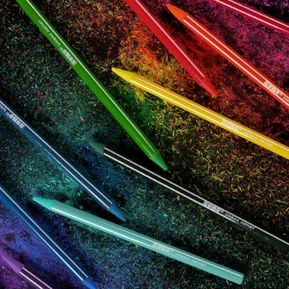 Soho Urban Artist Woodless Pastel Pencils - Set of 48, Professional Artist-Grade, 40% More Pastel, Water-Soluble, Pre-Sharpened, Easy Blending, 6.93mm Barrel, Clear Lacquered - size: 1 Count (Pack of 1)