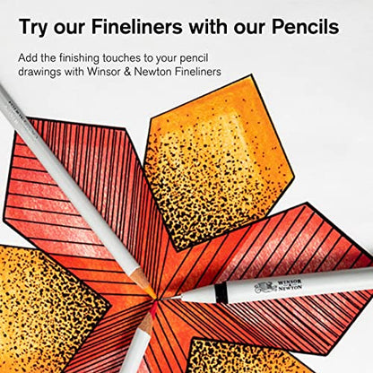 Winsor & Newton Studio Collection, Graphite Pencils, Set of 5 | Soft, Thick Core pencils, Varied Hardness, Soft Smooth Texture, Easy Blending, Stylish Metal Tin Included, High Quality Lead - style: 5 Graphite Pencils