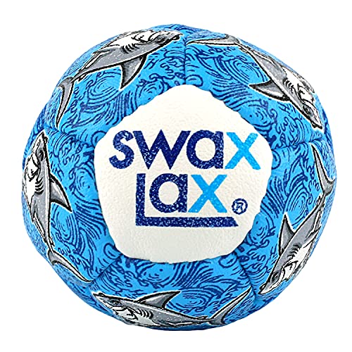SWAX LAX Lacrosse Training Ball - Indoor Outdoor Practice Less Bounce & Rebounds - color: Shark