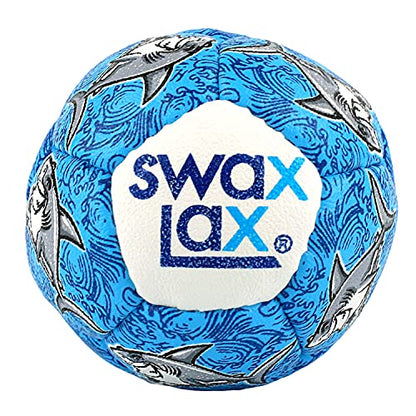 SWAX LAX Lacrosse Training Ball - Indoor Outdoor Practice Less Bounce & Rebounds - color: Shark