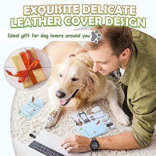 Hommie Dog Sticky Notes Set, Planner Sticky Note Dividers Tabs 300 Sheets, Cute Animals Shape Markers Flags Self-Stick Memo Pads for Dog Lovers Home Office School Supplies - color: Dog(blue Background)