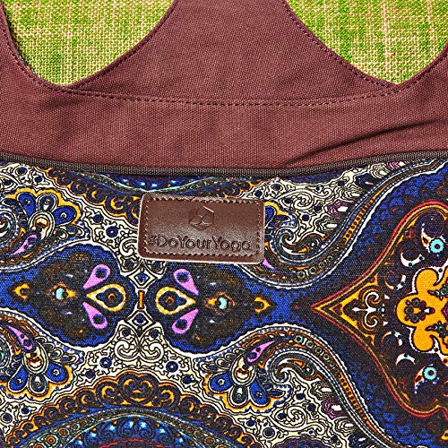 #DoYourYoga Full-Zip Extra Large Yoga Mat Tote Bag with Multi-Functional Storage Pockets for Sports Gym Pilates »Vimalaa« - color: BlueStyle
