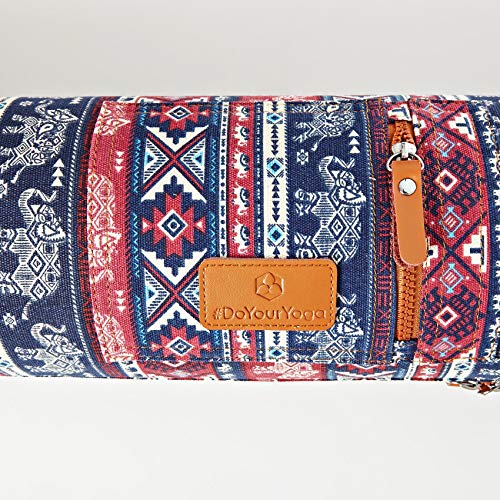 #DoYourYoga Full-Zip Exercise Yoga Mat Carry Bag with Multi-Functional Storage Pockets »Sunita« - color: Indian Elephant
