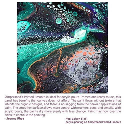 Ampersand Artist Panel Primed Smooth Surface for Painting and Mixed-Media, 1/8 Inch Depth, 12X16 Inch (APS1216) - color: 1/8 Inch Depth, size: 12X16