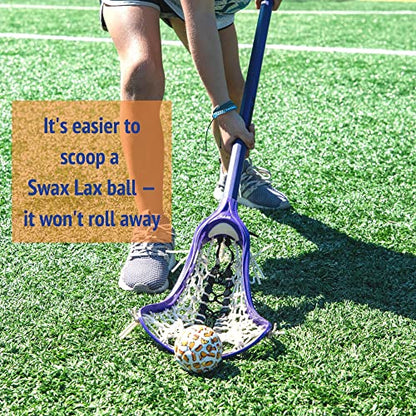 SWAX LAX Lacrosse Training Ball - Indoor Outdoor Practice Less Bounce & Rebounds - color: Deep Blue