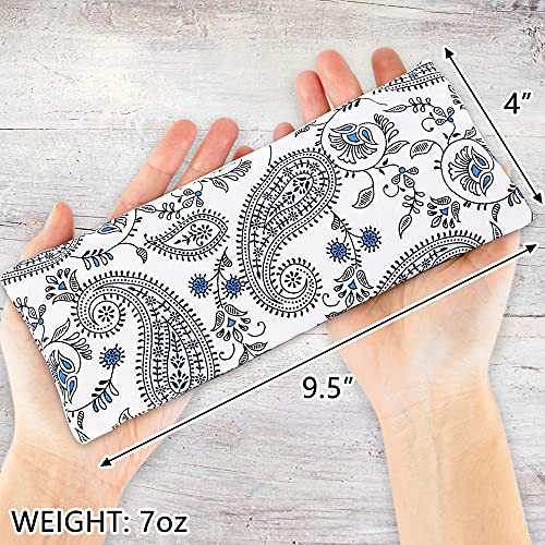 Hihealer Lavender Eye Pillow for Relaxation, Yoga, Sleep, Weighted Eye Mask - color: Purple