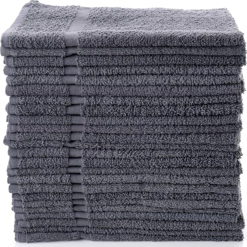 SIMPLI-MAGIC Towels, Hand, Gray 12 Count - color: Gray, size: 12 Count