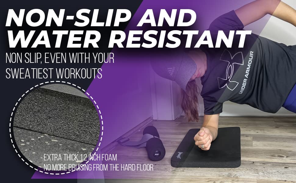 Nordstick Nordic Curl Knee Pad - Premium Soft Feel and Extra Thick - Pad Provides Cushion for Knees and Elbows - Durable & Portable Exercise Mat For Many Workouts And Everyday Tasks - size: Standard