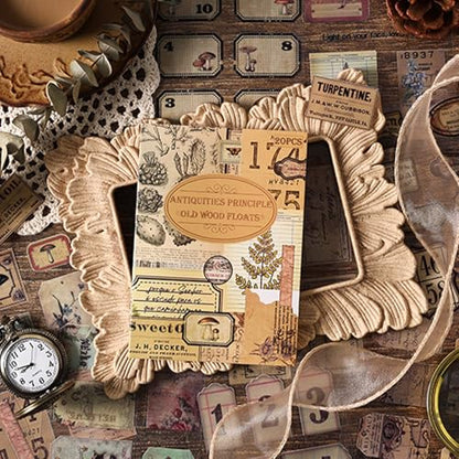 Vintage Stickers 20 Sheets About 200 Pcs Scrapbooking Supplies Journaling Stickers Junk Journal Collage Kit Art Bullet Journal (Antique Manager)
