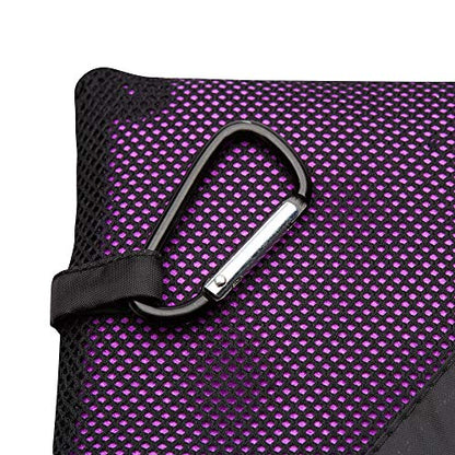 2-Pack Microfiber Towel - XXL Travel Quick Dry and Extra Soft Microfiber Towels, Lightweight and Compact for Gym, Swim Practice, Travel, Backpacking, Camping, RV, Beach, Camping - color: Purple
