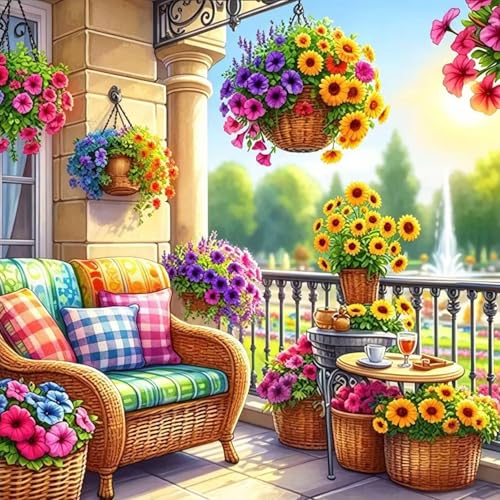 5D Diamond Painting Kits for Beginners,Flowers Diamond Art Kits For Adults | DIY Round Full Drill Diamond Painting Kit With Gem Art Adult Craft Kits,Home Wall Decor 13.9 X 13.9inch - color: DZ920