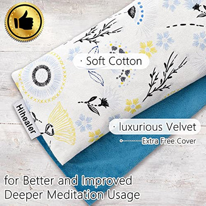 Hihealer Lavender Eye Pillow for Relaxation, Yoga, Sleep, Weighted Eye Mask - color: Blue