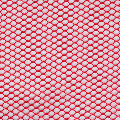 Annie Mesh Fabric Lightweight 18"x 54" Atom Red, 18" by 54"