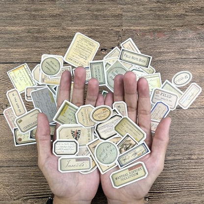 140 Pcs Vintage Aesthetic Stickers for Adults | Junk Journal Supplies for Scrapbooking Bullet Journal Collage Diary DIY Crafts - style: Vintage Aesthetic