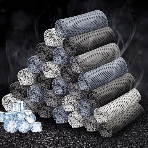 Honoson Cooling Towel Bulk - color: Gray Series Color, size: 32"x12"