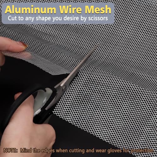 Sculpting Wire Mesh Roll for Art Crafts, Clay Sculpture (15.7 X 196.8 Inch) | Aluminum Wire Mesh, Moldable Sculpting Mesh, Craft Wire Mesh for Sculpture Projects, DIY Home Decoration - size: 15.7 x 196.8 Inch
