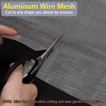 Sculpting Wire Mesh Roll for Art Crafts, Clay Sculpture (15.7 X 316.8 Inch) | Aluminum Wire Mesh, Moldable Sculpting Mesh, Craft Wire Mesh for Sculpture Projects, DIY Home Decoration - size: 15.7 X 316.8 Inch