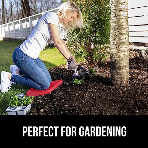 GORILLA GRIP® Extra Thick Foam Kneeling Pad for Gardening, 17.5x11 Red - color: Red