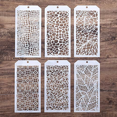 DIY Decorative Stencil Template for Scrapbooking Painting on Wall Furniture Crafts,Set of 6 (Leopard) - color: Leopard
