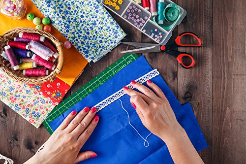 Rotating Self Healing Cutting Mat 8x8 (7" Grid), for Quilting | Great for Scrapbooking, Quilting and Paper Crafts. Smooth, Non-detachable Rotation, Warp-Proof & Odorless, EN 71-3 Certified.