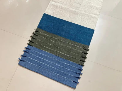 Payal Rugs Cotton Yoga Mat - Eco-Friendly Hand-Woven Rug - Non Slip & Thick (24”x72”x5mm) for Yoga Everyday Fitness at Home - Comfortable Extra-Long - color: Multicolor