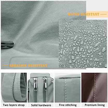 VOLGANIK ROCK RFID Purses for Women Fabric Nylon Multi Pocket Crossbody Bag Ladies Travel Handbag - color: Silver Grey, size: Standard
