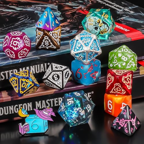 QMAY Mystery Dice Box - 24 Pcs Polyhedral Dice, Dice Advent Calendar - style: Mystery Dice Gift Box (24 Holes)