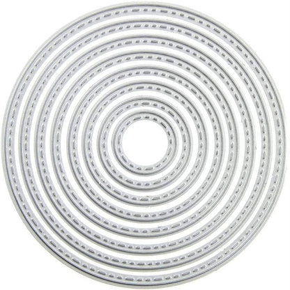 Big Round Cutting Dies Handmade DIY Paper Cards Album Decoration Stencils Template Embossing for Card Scrapbooking Craft Circle - style: Big Round