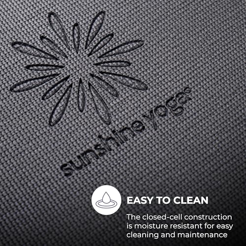 Voyage 5mm Studio Yoga Mats, 10 Pack, 72x24in | Extra Long, Anti-Tear Exercise Mats for Workout, Stretching, Fitness - Non Slip Gym Mats for Home, Schools and Studios - color: Charcoal