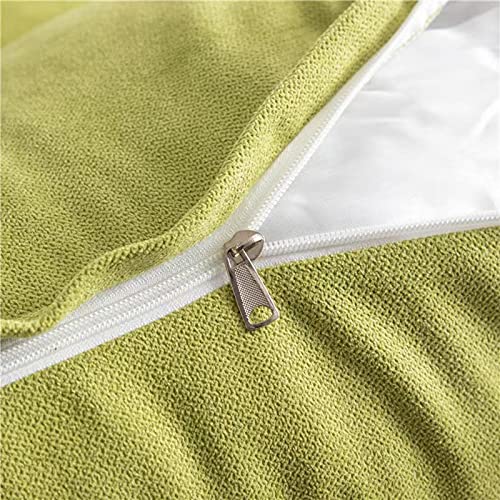 Peachwell Handmade Headboard Pillow-Queen Wedge Support Large Bolster Cushion Headboard Backrest Pillow with Removable Cover and Two Large Side Pockets(Lime, Queen: 59 x 8 x 20 inches) - color: Lime, size: Queen: 59 x 8 x 20 inches