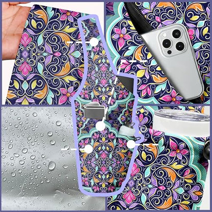 Yoga Bag for Women, Large Yoga Mat Bag Tote Carrier with Wet Dry Pocket | Water Bottle Holder & Adjustable Strap, Fits 1/2" Thick Yoga Mat for Gym, Pilates, Travel, Work - color: YOGA-06