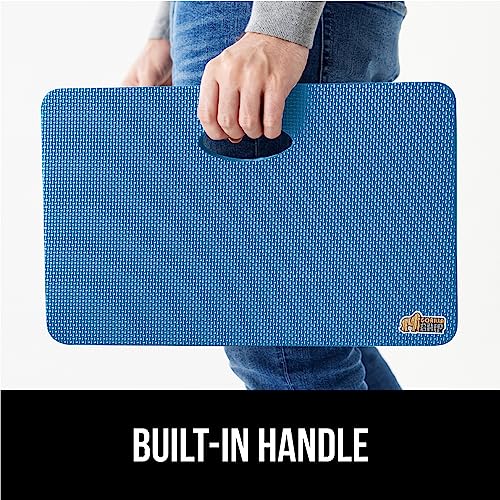 GORILLA GRIP® Extra Thick Foam Kneeling Pad for Gardening 17.5x11 True Blue - color: Blue